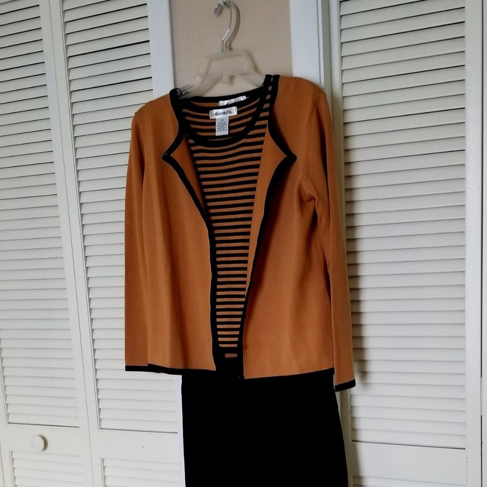 Marchetta Black and Gold 3pc Sweater Suit PM